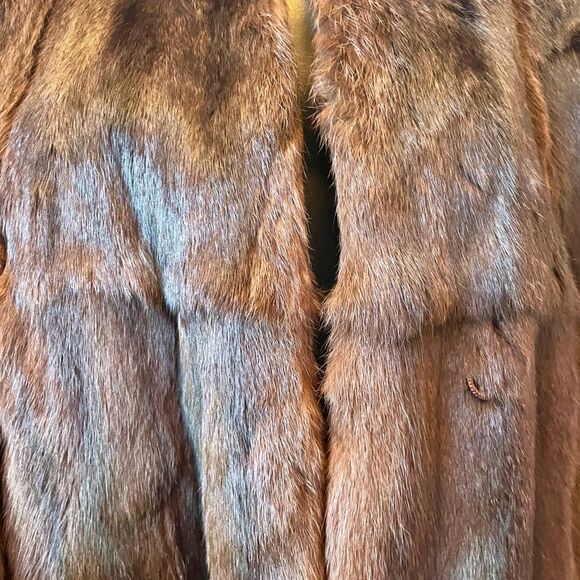 SABLE LUXURY VINTAGE FUR CAPE - Picture 3 of 11